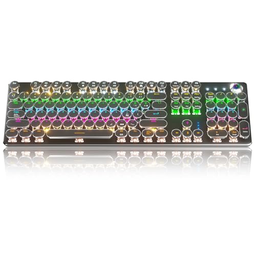 LONGLIV K820 Teclado Mecánico, Teclado Cyberpunk...