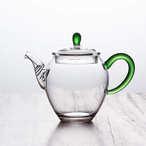 Glas Teekanne Dicker Kleiner Hochtemperatur transparenter Mini Kleiner Wasserkocher 12,5 * 10,5 cm 160 ml