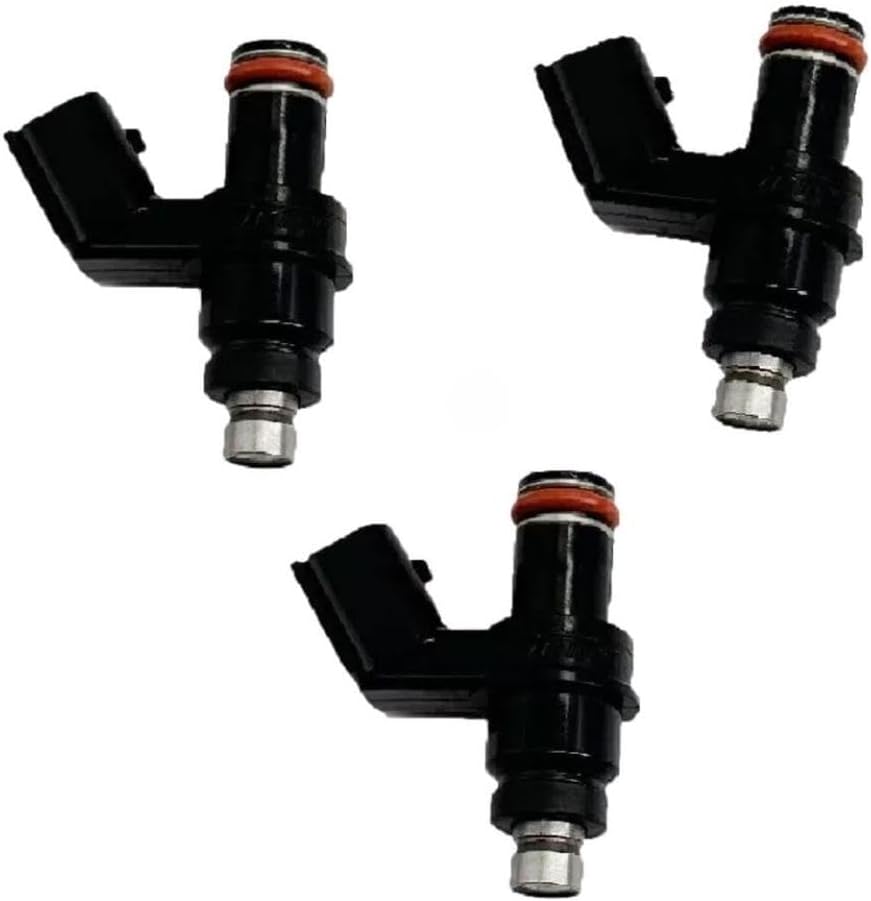 3PCS Fuel Injectors 16450-ZZ5-003 Compatible with Outboard BF40D BF50D 40HP 50HP 2007-Up Marine Engine Inlet Manifold