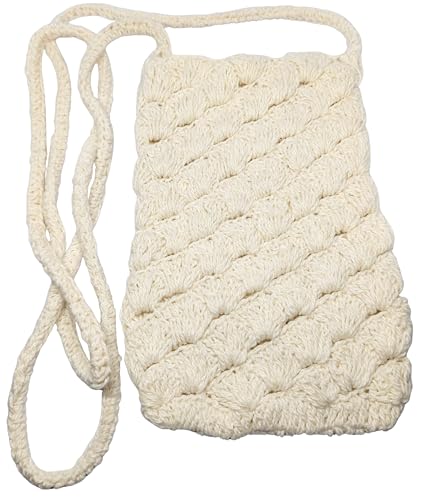 Image of Mobile phone Crochet sling bags for ladies- tightly knit with acrylic yarn.