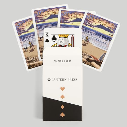 Lantern Press San Clemente California Baraja Póker miniatura 6