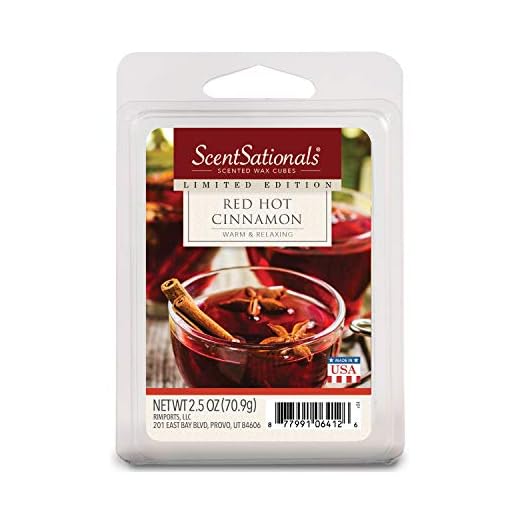 ScentSationals Red Hot Cinnamon Wax Cubes - 2017 Limited Edition