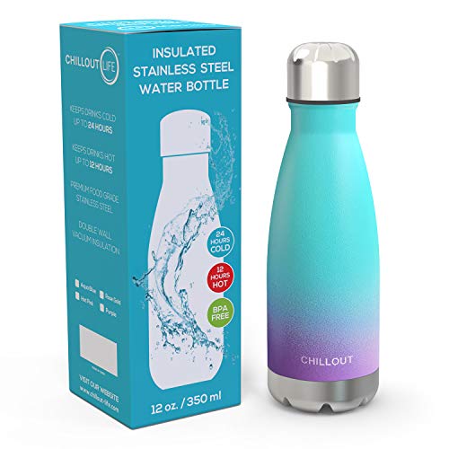 Image of CHILLOUT LIFE 12oz Kids Insulated Stainless Steel Water Bottle, Leak Proof