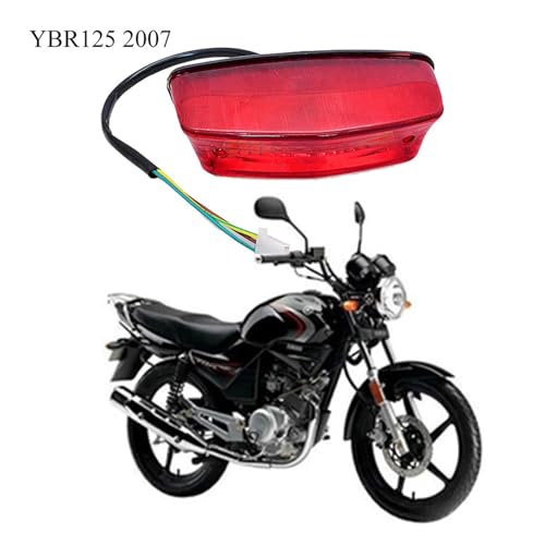 Luz trasera de freno para Yamaha YBR125 con pilotos intermitentes de alta visibilidad 3