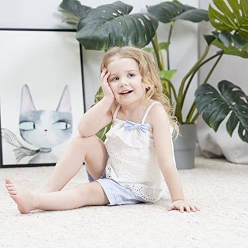 Hipea Toddler Baby Girls Summer Clothes Outfits Ruffle Camisole Spot Dot Tops And Casual Shorts 2-Piece Newborn Girl Clothing Set (Cami, 4-5T) #TOP1