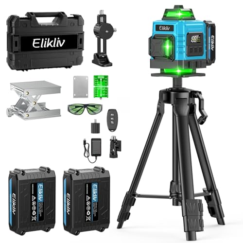 �y2025�N�V�o��z Elikliv ���[�U�[�n�o���� �O���[�����[�U�[ 16���C�� 4x360°�t�����C�� ������ ���[�U�[���x�� ������ ���^��360°��]�x�[�X LCD�o�b�e���[�c�ʕ\���@�\ �����␳ ���P�x�E�����x �����Ή� �y�V�E������� DI