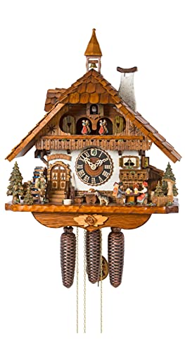 Cuckoo Clock 8-day-movement Chalet-Style 51cm by Hönes