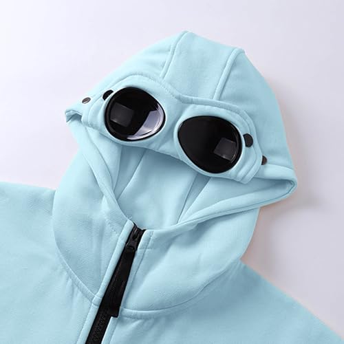 Airplane Hoodies with Eye Mask Men Women Mode Travel Hoodies Full Zip Up Casual Long Sleeve Lightweight Shirt Jackets2