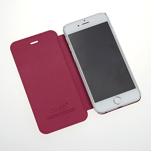 doupi Flip Cover for iPhone 6 / 6S (4.7 inch), Magnet Protective Flip Case Book Style Screen Protector Stand, dark blue - Image 3