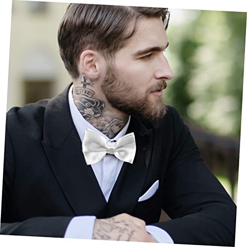 Set elegante hombre moño y fajín plateado miniatura 7