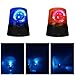 anso Rotating Blue LED Police Car Beacon Disco Party DJ Lamp DIY Red Alert Light (Blue)