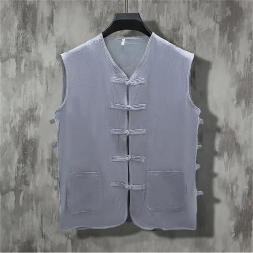 Camiseta sin mangas para playa y terraza de verano cuello en V con bolsillo 5
