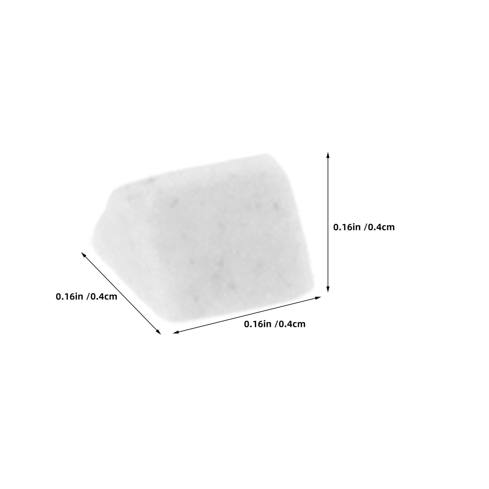 Keramik Füllmaterial Dreieckig 4mm Weiß 1 Kg für Vibrationspoliermaschinen zum Polieren und Glätten von Schmuck und Stein in Rotationstrommeln