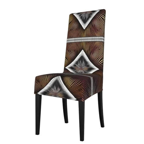 YYHHAOFA Fundas extraíbles para sillas de comedor con impresión abstracta matemática, suaves, cómodas, resistentes a las arrugas, no necesita planchado, elásticas para la mayoría de sillas sin