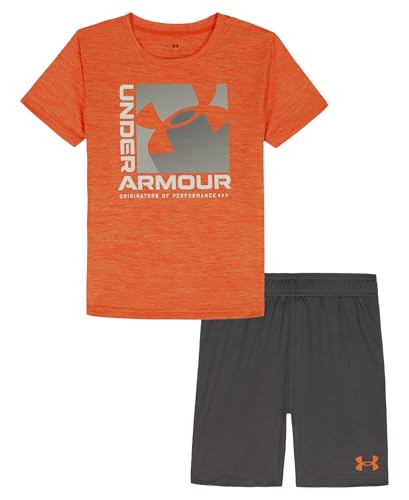 Image of Under Armour Boys 2-piece Short Sleeve Graphic T-Shirt and Shorts Set, Lightweight & Breathable