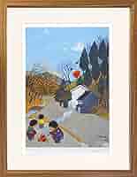 谷内六郎　からすのたき火 楽天市場】谷内六郎・からすのたき火（絵画・版画） : 絵画生活