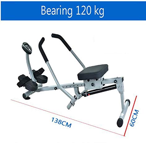 Image of Foldable Rowing Machines Home Rowing Machine Hydraulic Rower Trainer Rowing Machine for Home Gym 12 Adjustable Resistance Hd Data Display Maximum Load 120kg Fitness Equipment