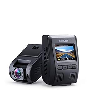 AUKEY Dash Cam FHD 1080p Car Camera Supercapacitor 170 Degree 6-Lane Wide Angle Lens Dashboard Camera Recorder with G-Sensor, WDR and Motion Dection