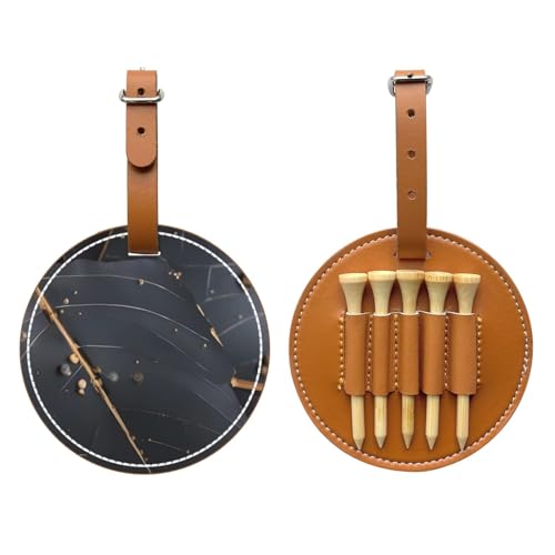 WXXWXD Enchanted Plant Leaves Printed Golf Tee Storage Bag - Portable Storage, Easily Organize Tees