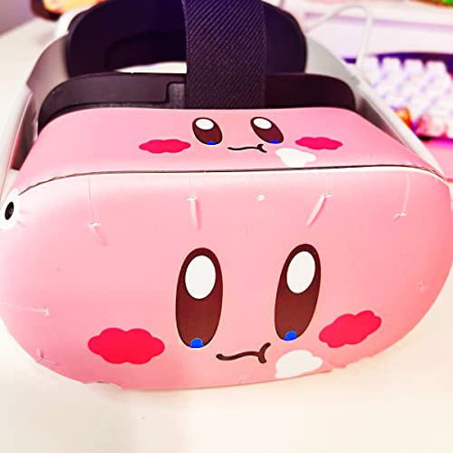 image for BelugaDesign Pink Puff Ball Skin for Oculus Quest 2 | Cute Anime Kawai