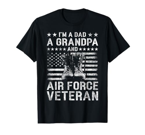 Soy papá Un abuelo y piloto de abuelo veterano de la Fuerza Aérea Camiseta