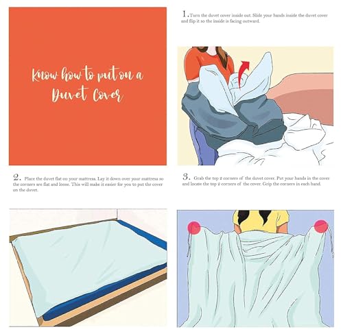 Image of Trance Home Linen 100% Cotton Printed Zippered Single Size Duvet /Blanket /Quilt Cover | Comforter /Razai Cover | 60 x 92 Inch Fern Paradise Blue