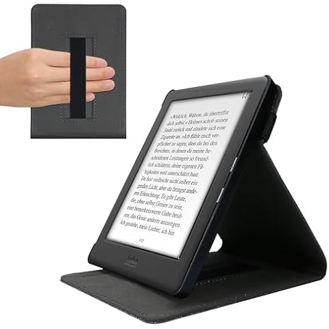 kwmobile Grey Fabric Case for Kobo Glo HD Cover