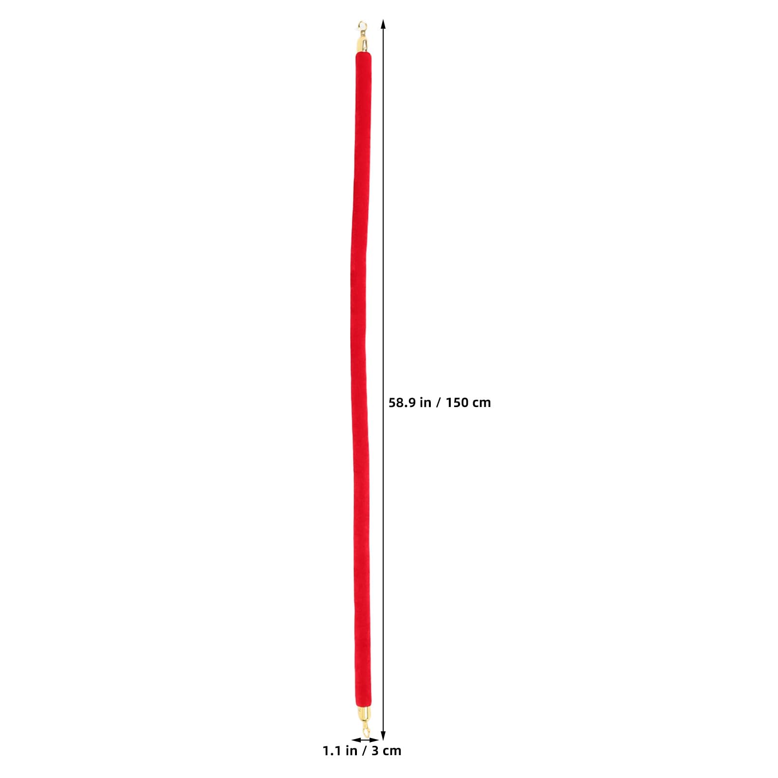 Gatuida 4 corde decorative per paletti, corda in velluto per paletti, 1,5 m