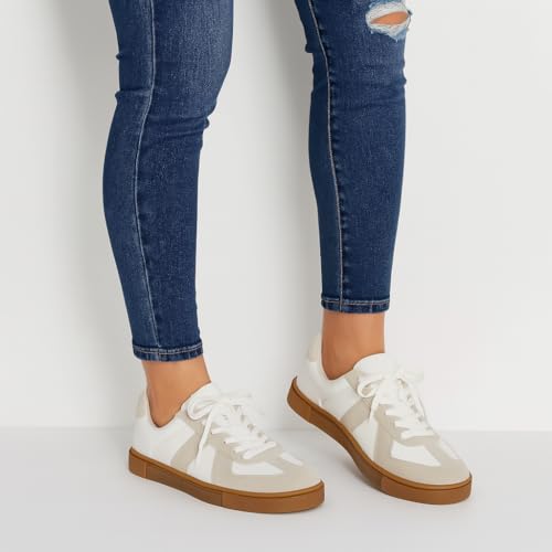 CUSHIONAIRE Bailey Womens Retro Sneaker -Classic Everyday Sneakers for Women with Sleek Rounded Toe and Memory Foam4