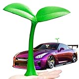 Car Roof Decoration Grass Bean Sprout Topper Sticker Bumper Hood Stickers Creative Funny Green Grass Bean Sprout Car Exterior Sticker for Mailbox Garden Dog House Home Decorations