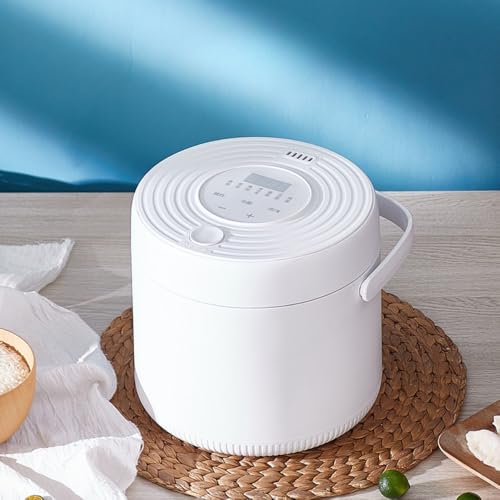炊飯器 3合 一人暮らし ミニ 小型 マイコン式 6つの便利なモード(炊飯/玄米/おかゆ/炊込み/ケーキ/煮込み) 保温 予約 ミニライスクッカー ひとり暮らし 1人用 持ち運び便利 キャンプ 白