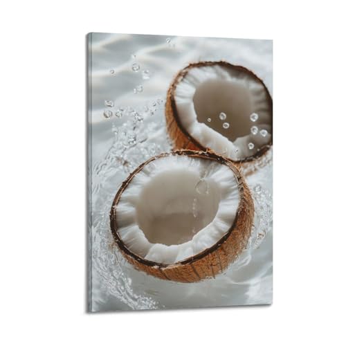 Décoration murale artistique ZHOUKEG fruits et noix de coco 60x90cm