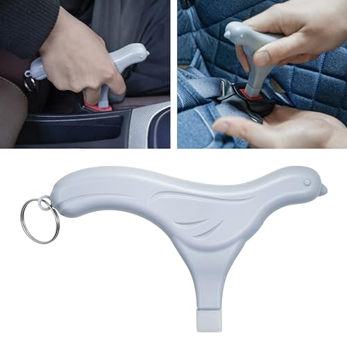 Image of Buckle Release Tool - Compatible with Baby Car Seat, Stroller, Vehicle Buckle & Other Push Button Device - Easy Buckle Release Aid for Arthritis, Long Nails & Elderly (Grey)