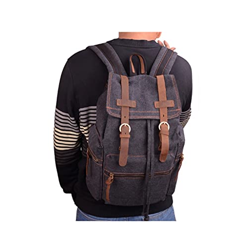 Black Backpack, Large Capacity, Retro Fashion, Strong and, You can Carry it When You go Out2