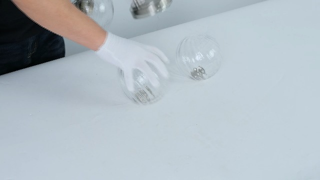 Image of WILON 3 Lights Bathroom Vanity Light, Brushed Nickel Vanity Lights for Bathroom, Modern Bubble Globe Bathroom Light Fixtures Over Mirror, Dimmable G9 Base Vanity Lighting with Clear Glass Shade