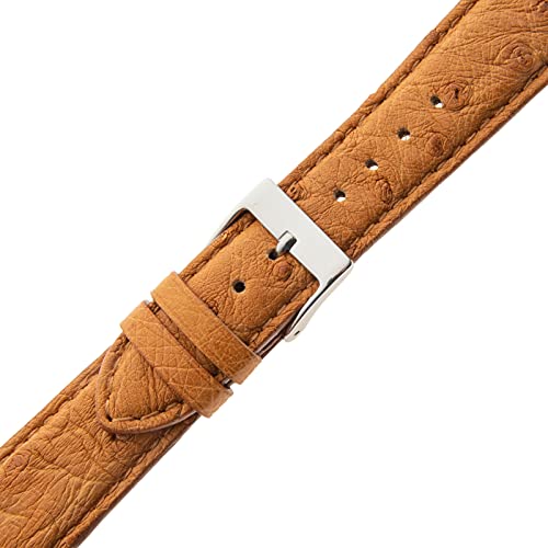 Gilden Unisex 16-20Mm Genuine Ostrich Watch Strap Ls51-0320 (20 Millimeter End Width, Tan) #TOP1