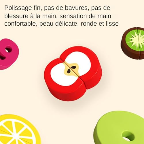 Puzzle sensoriel en bois durable pour stimuler la coordination de bébé - 7