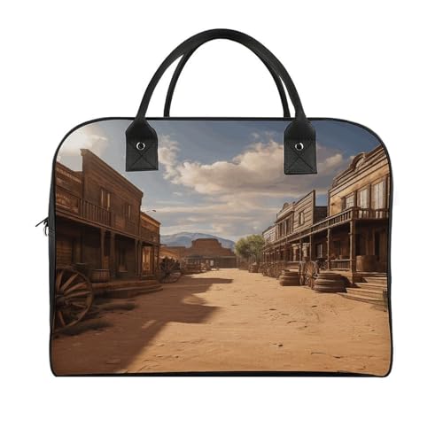 Maletín para laptop Old Wild West con correa y asa miniatura 3