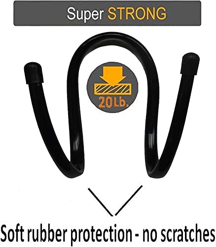 Pmsanzay Adjustable Cowboy Hat Holder Rack, Hat Holder Rack, Flexible Over The Car Seat Hat Hanger Hook - Keep Hat Shape - for Coats, Caps, Bag, Safety Helmet - Easy to install - No Hat