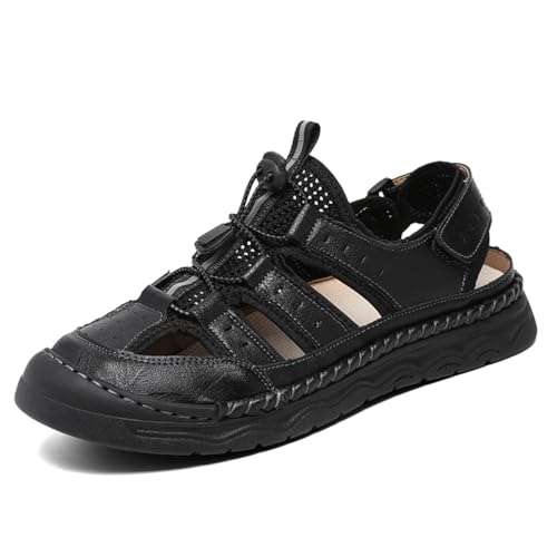 Men's Closed Toe Hiking Sandals Non-Slip Outdoor Beach Shoes Breathable Casual Summer Sandals for Walking Driving​​
