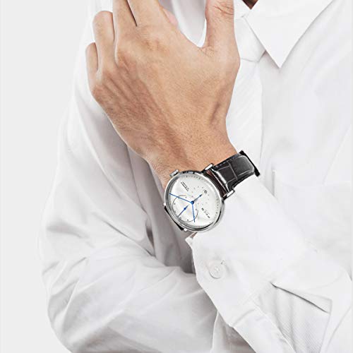FEICE Montre Automatique Montre Homme avec Mouvement Mécanique et Verre Bombé Montre Bracelet Minimaliste Classique- FM202 – vue 5