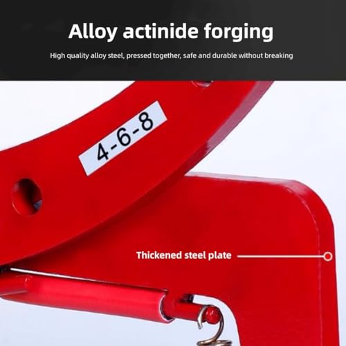 Pince de levage pour pierres en acier robuste avec chaîne de sécurité - 5