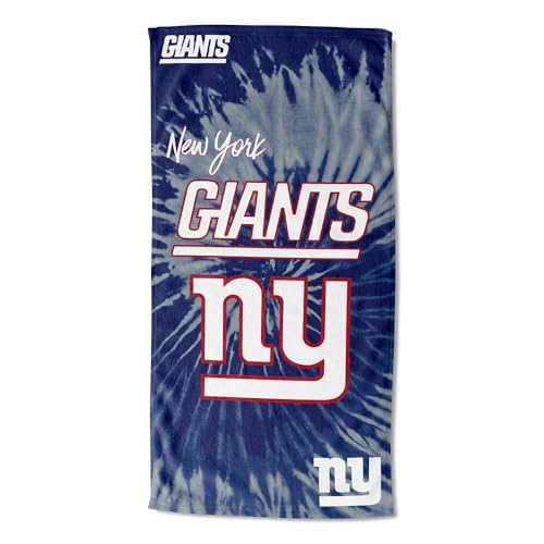 Image of Northwest NFL New York Giants Unisex-Adult Beach Towel, 30 inch x 60 inch, Psychedelic