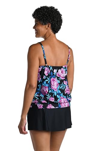 Maxine Of Hollywood Women's Standard Underwire Blouson Tankini Swimsuit Top2