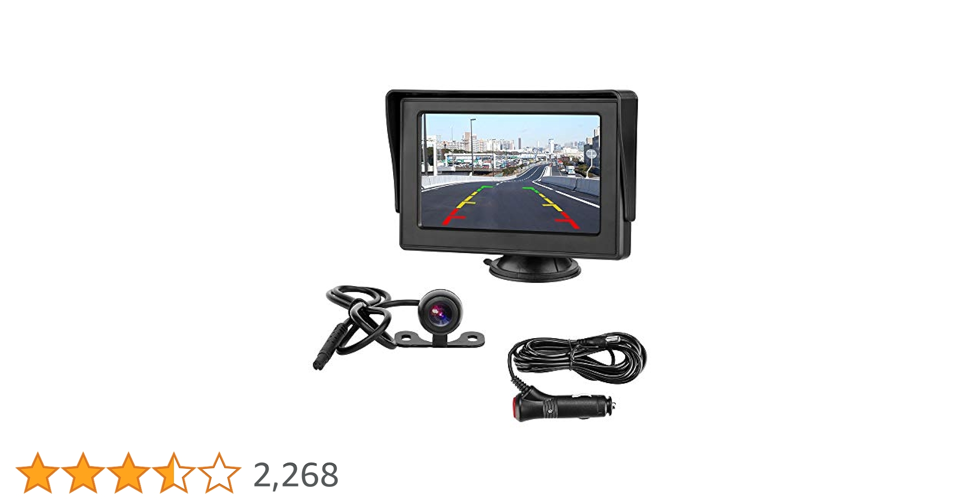 バックカメラ バックモニター 4.3インチLCDモニター HD1080P ケーブ Amazon.co.jp: AHD 1080P 4.3インチLCD バックモニター 2種類の