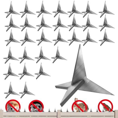 YOSMAKIY 30pcs Tire Puncture Spikes,1.2inch High Anti Bird Spikes Protect Territories Tool.