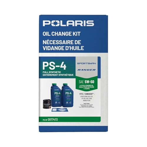Image of Polaris PS4 Oil Change Kit Incl Oil, Oil Filter, Drain Plug Washer, 2877473