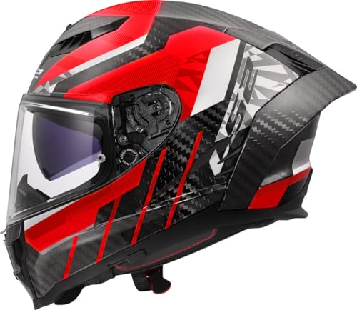 LS2, Casco Moto Integral DRAGON TRAX Red, M