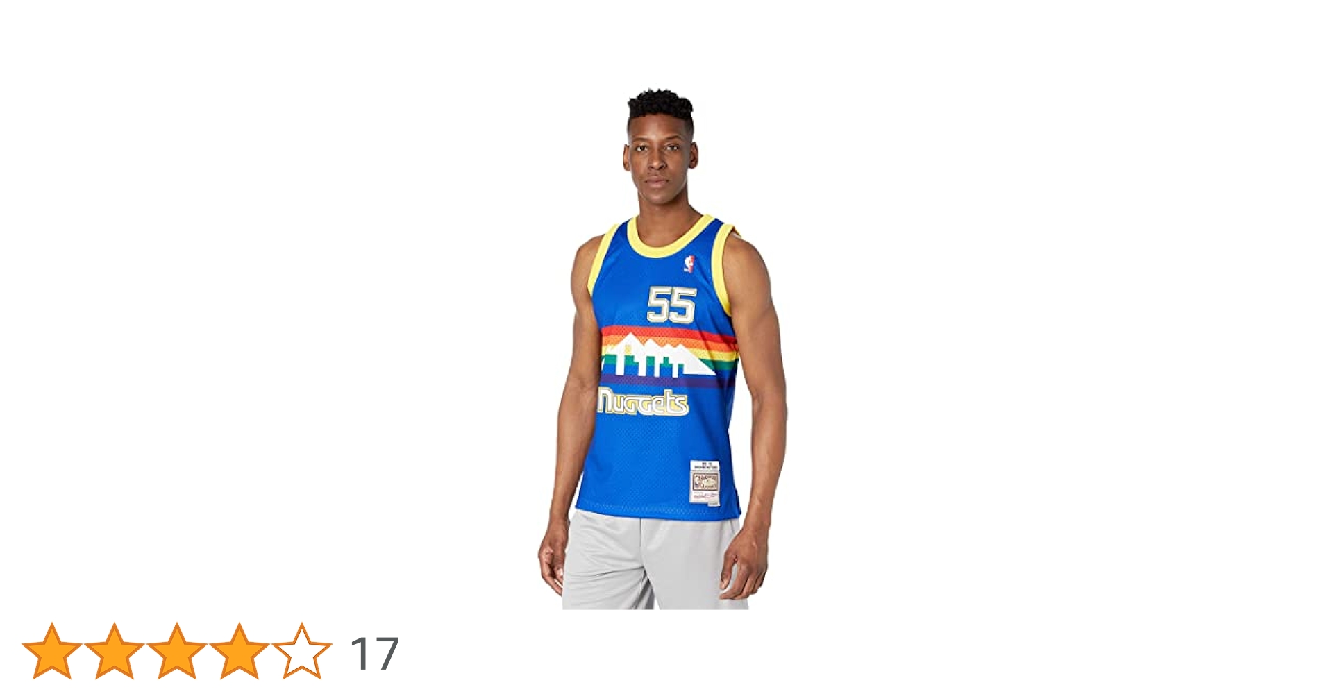 Mitchell & Ness デンバー ナゲッツ ムトンボ 55番 ジャージ Mitchell & Ness Dikembe Mutombo #55 Denver Nuggets NBA