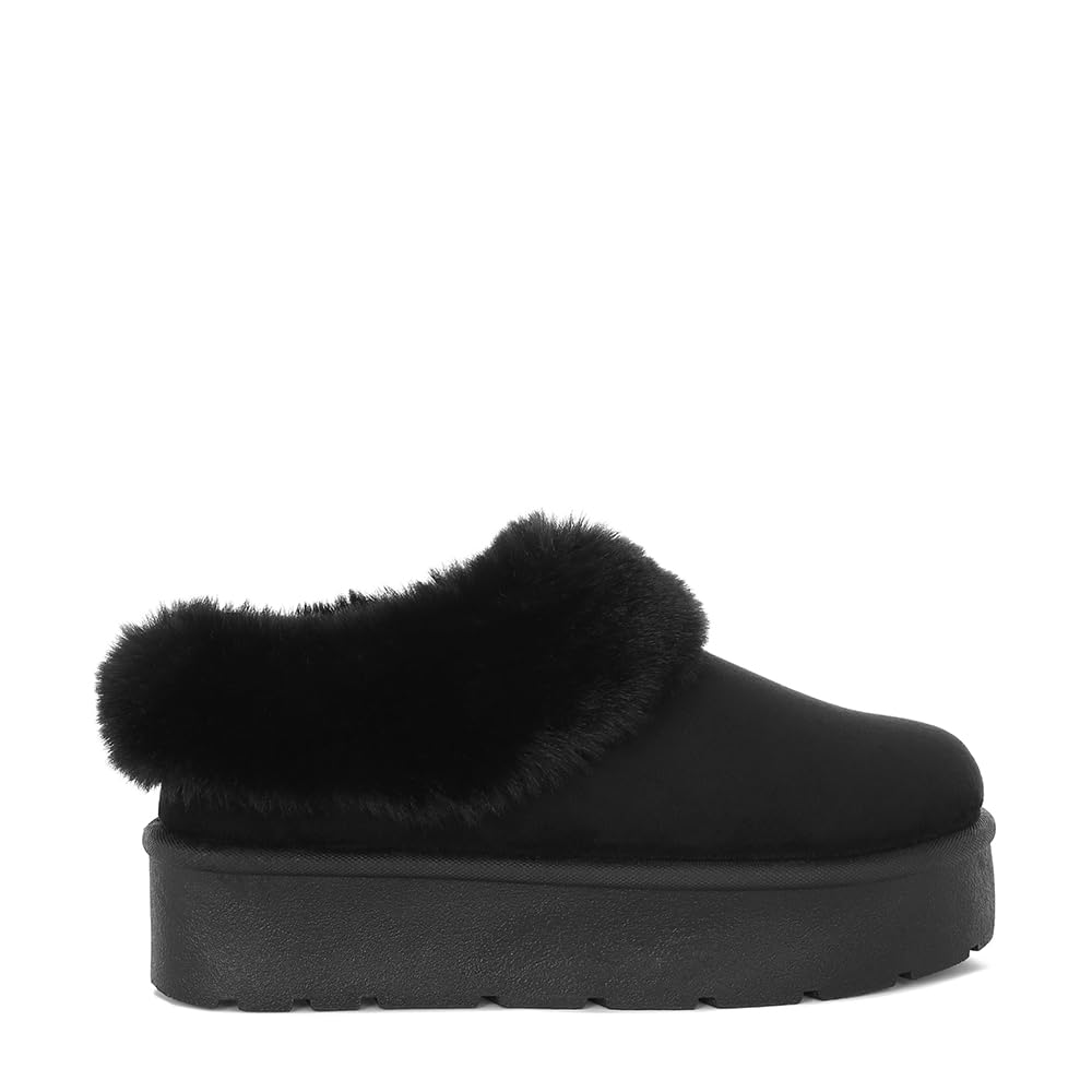 London Rag Aniso Faux Fur Slip On Snow Boots